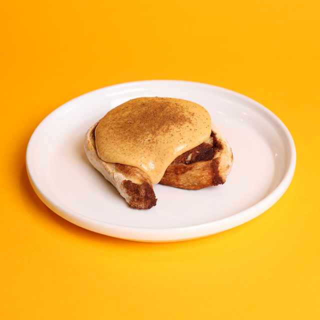 Pumpkin Spice Cinnamon Roll.
