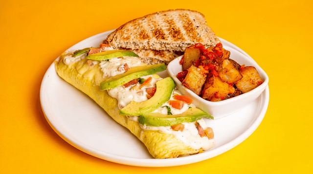 Chicken Fajita Omelet.