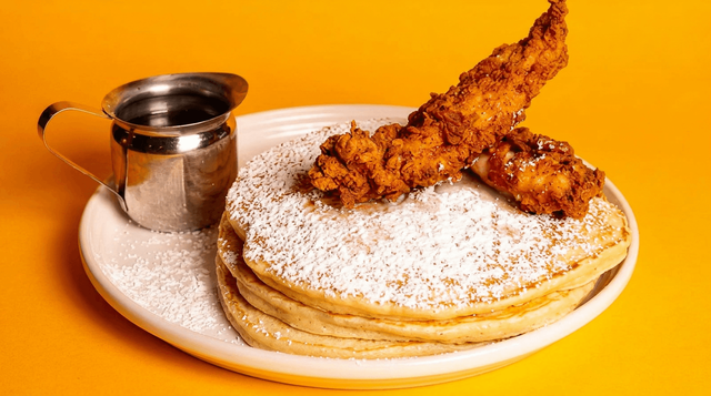 Crispy Chicken + Pancakes.
