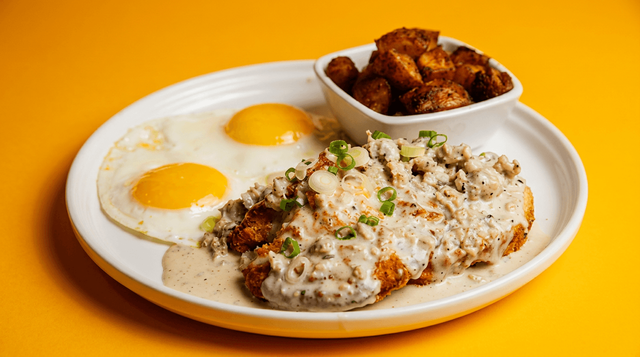 Biscuit and Gravy Breakfast.