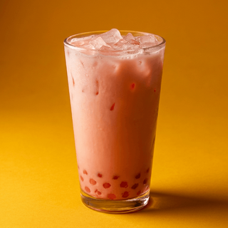 Strawberry Cheesecake Boba Tea