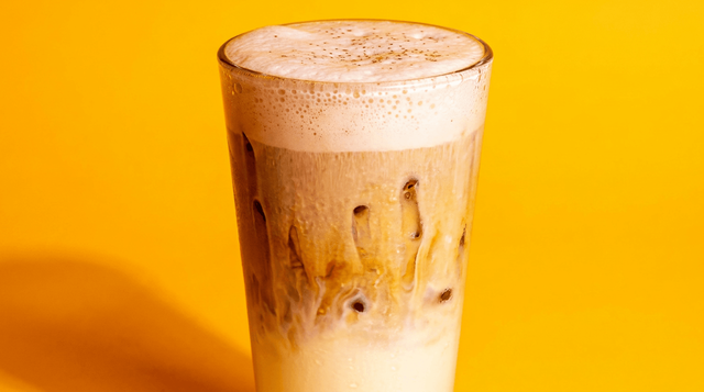 Iced Strawberry Macchiato.